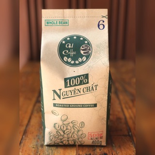 Cà phê gu coffee - mã số #6 - gói 500g nguyên hạt