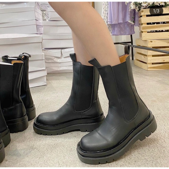 Kan boots - Boots đen cổ cao - Somalyng.studio