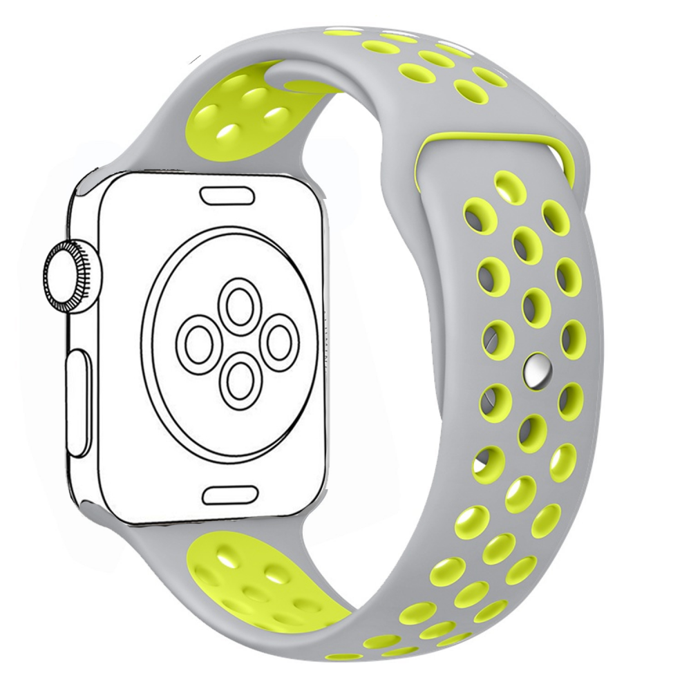 Dây Đeo Silicon Lykry Dành Cho Đồng Hồ Apple Watch 38mm 42mm 40mm 44mm