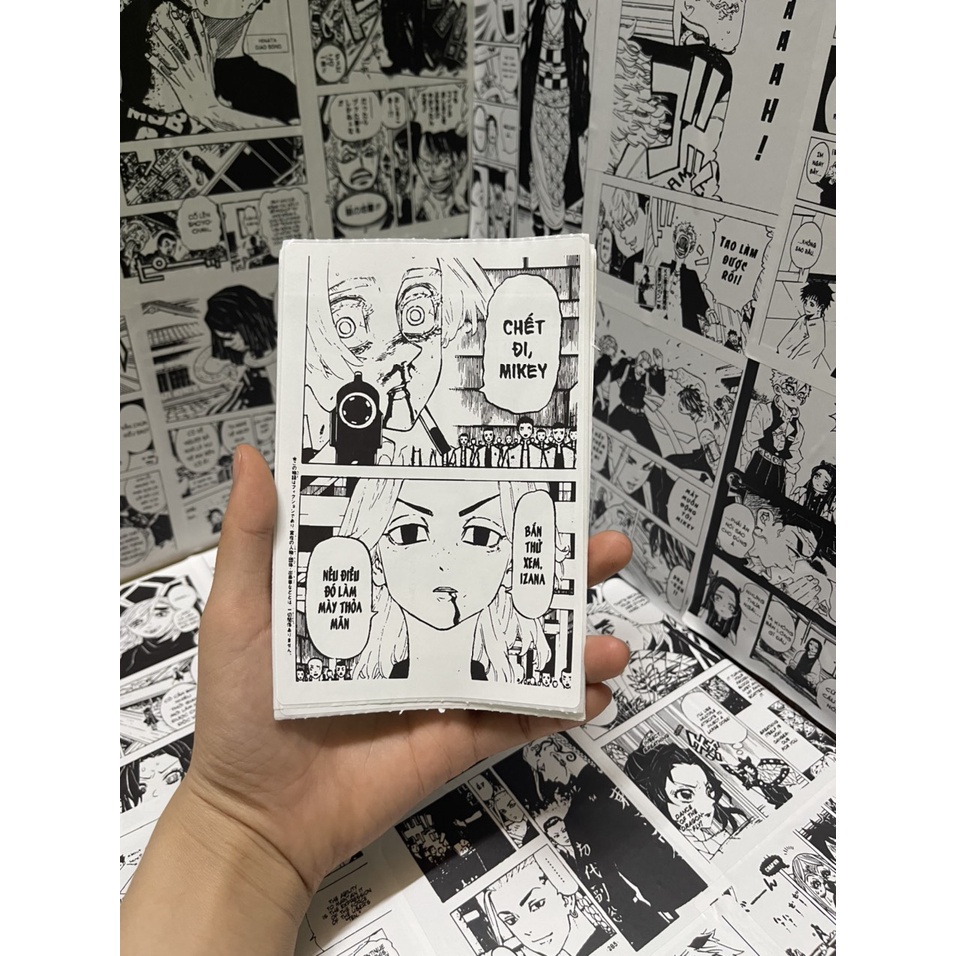 Tranh dán tường poster Tokyo Revengers , Manga Wall Kimetsu no Yaiba Demon Slayer decor góc học tập