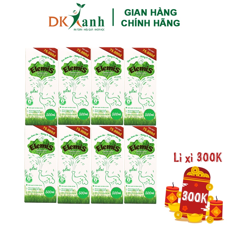Combo 8 Chai Nước tắm Elemis - DK Pharma, 500ml / chai