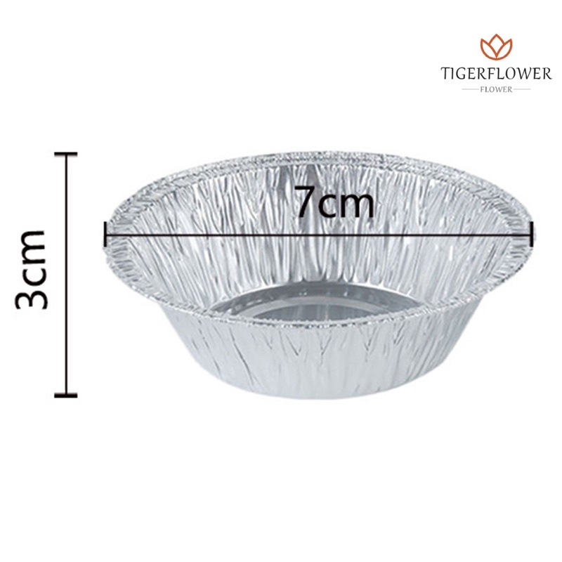Set 100 chén bạc nhôm nướng bánh Tart