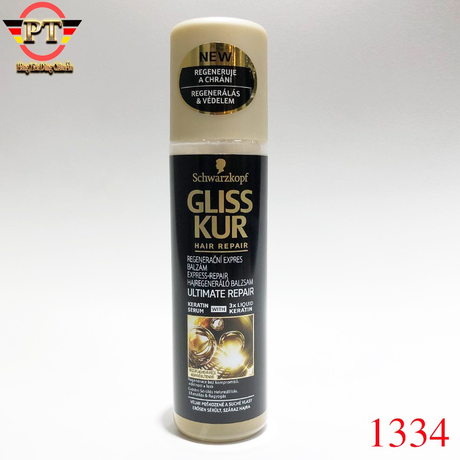 Xịt dưỡng tóc Gliss Kur Hair [200ml] - nhập khẩu Đức