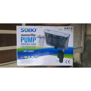 Máy Lọc thác treo DẠNG MỎNG Sobo WP-408H công suất 6.8W 3 NGĂN LỌC dành cho hồ cá, hồ thủy sinh nhỏ