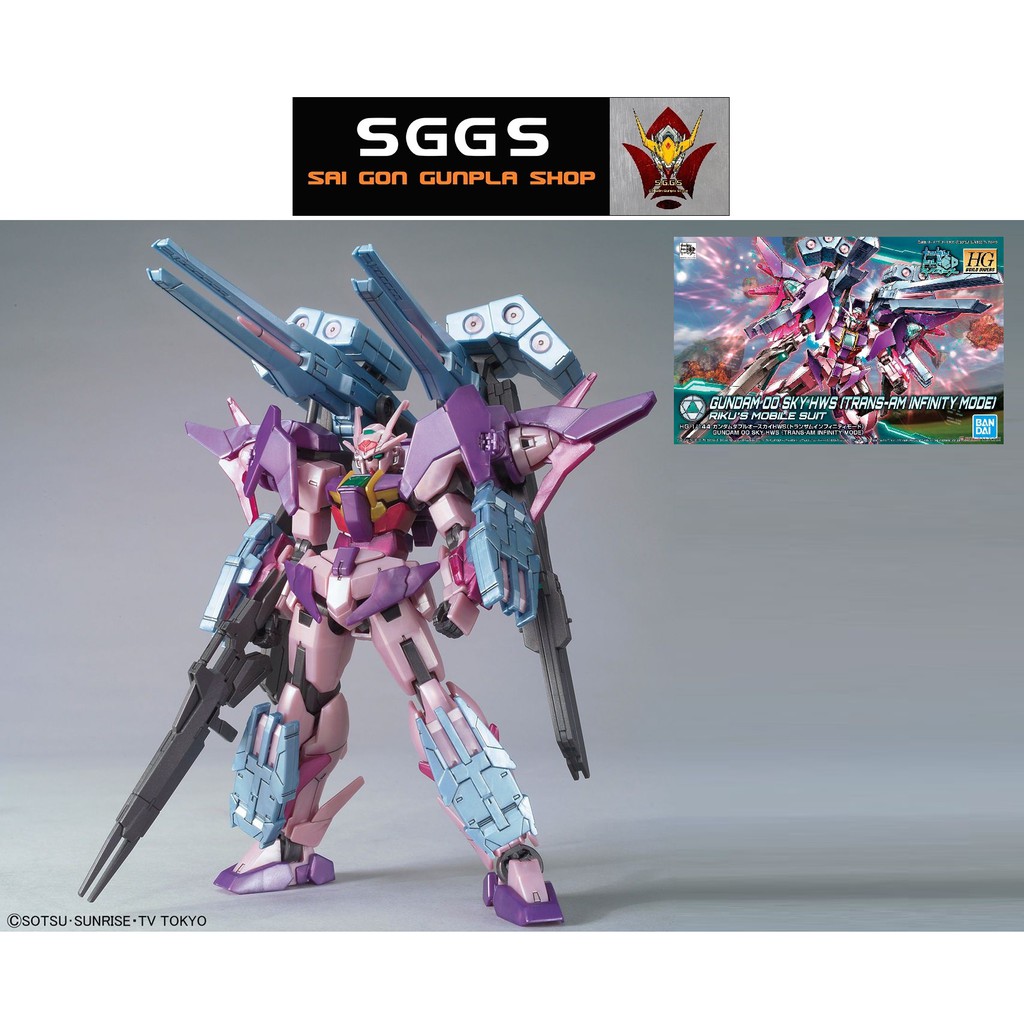 Mô Hình Gundam HG 00 Sky Hws Trans-Am Infinity Mode Bandai 1/144 Hgbd Build Divers Đồ Chơi Lắp Ráp Anime Nhật