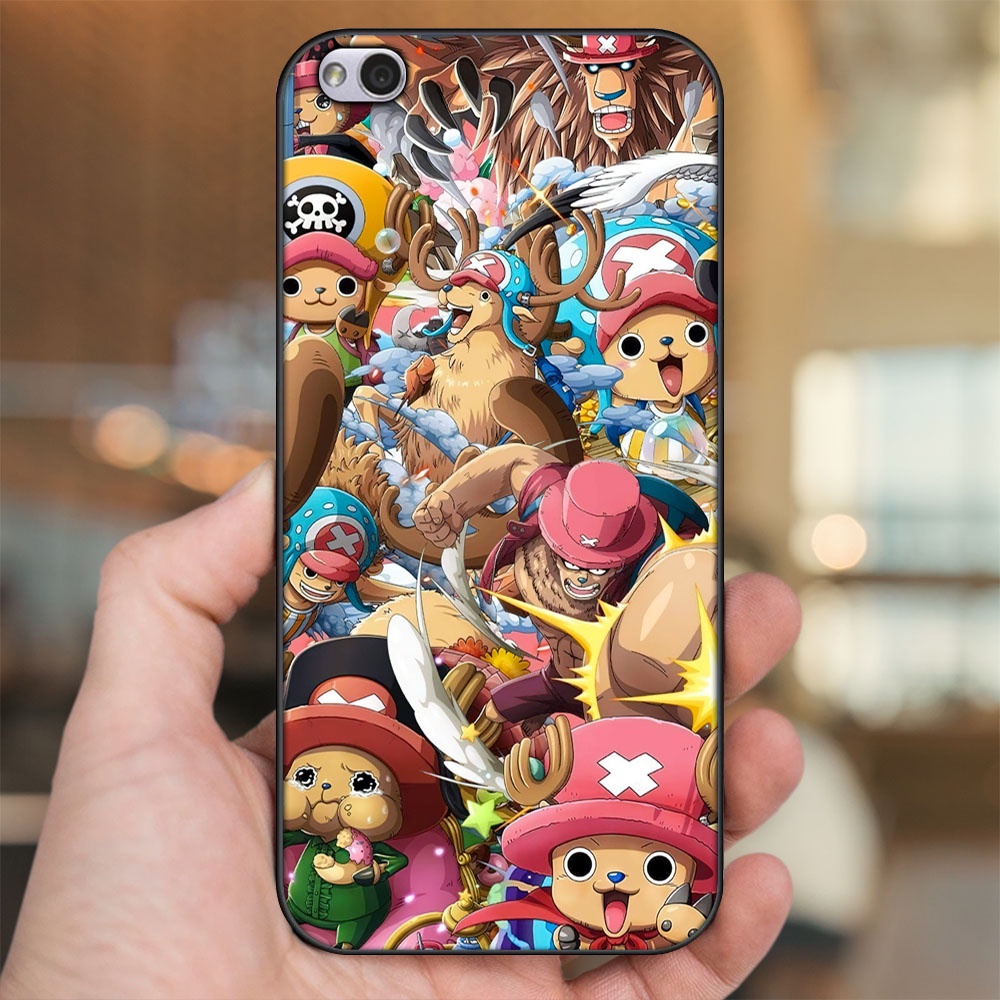 Ốp lưng Xiaomi Redmi 5A viền đen in hình Chopper One Piece Đảo Hải Tặc