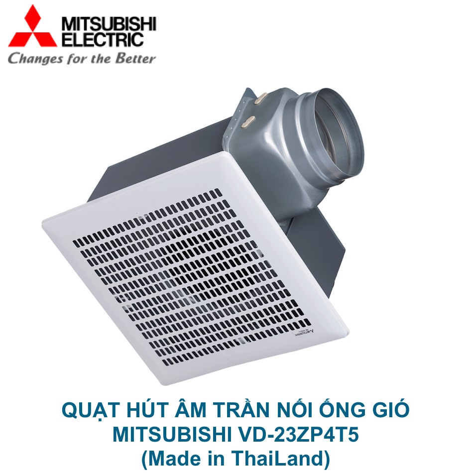 Quạt hút âm trần nối ống gió Mitsubishi VD-23ZP4T5 95W Made in ThaiLand