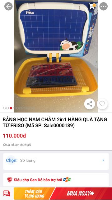 Bảng học nam châm 2in1(quà của friso)mua 2 bộ giảm thêm 10k