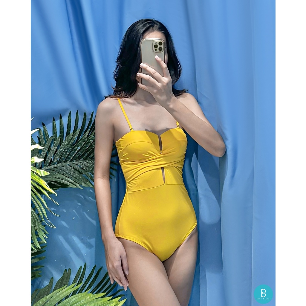 Đồ bơi liền mảnh BOLD BIKINI Push-Up màu Vàng