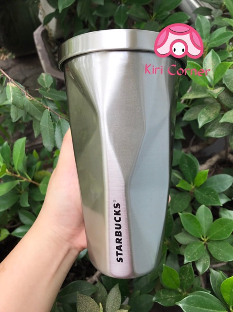 Ly giữ nhiệt STARBUCKS cầu vồng góc cạnh