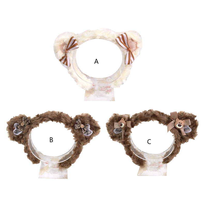Băng Đô Tai Gấu Bông Phong Cách Lolita Dễ Thương