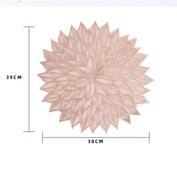 Tấm Lót Cách Nhiệt PVC, Miếng Lót Bàn Ăn Hình Tròn Sang Trọng 38cm - Maydecor