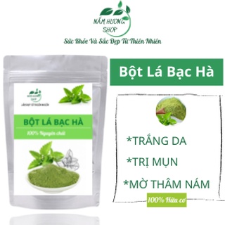 100gr bột lá bạc hà nguyên chất - handmade