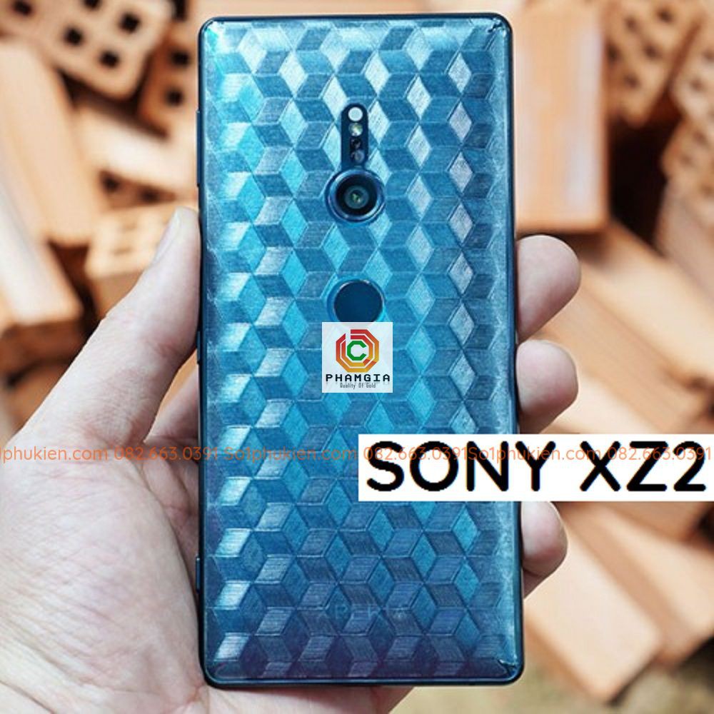 Miếng dán mặt lưng skin carbon Sony XZ2 / XZ2 premium / XZ2 compact