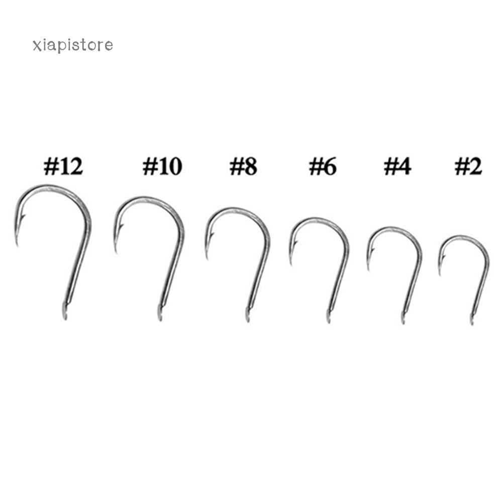 Hộp 100 lưỡi câu cá thép cacbon chất lượng cao