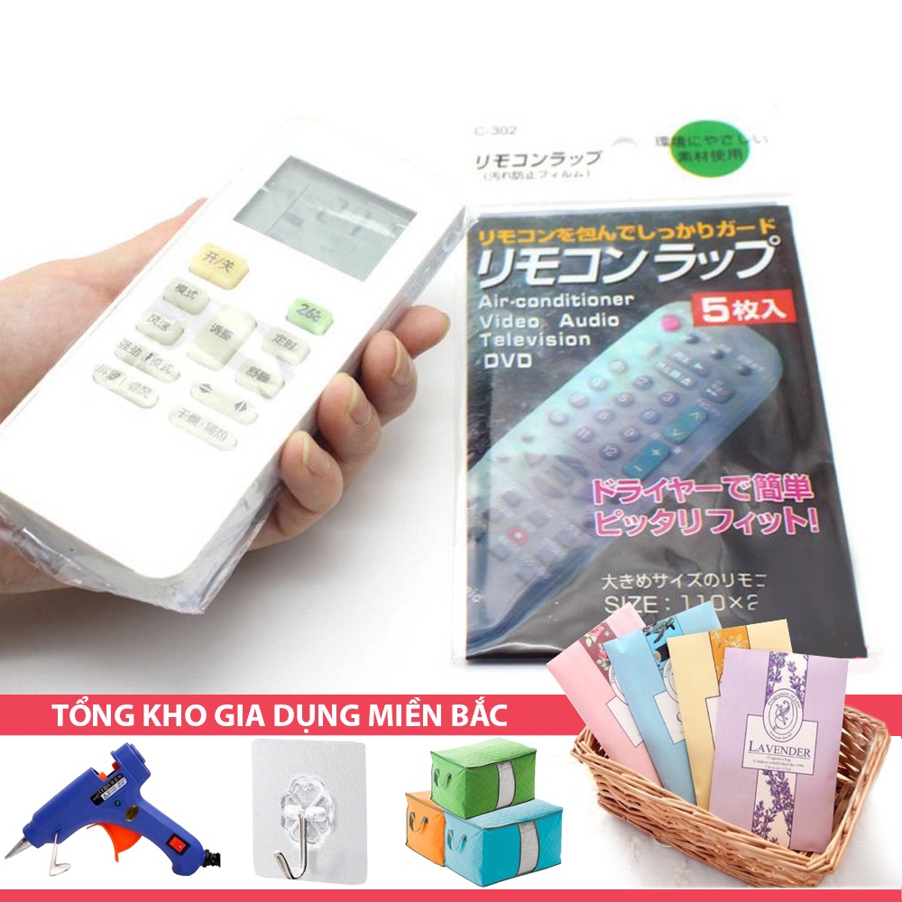 [Tổng Kho Sỉ] Set 5 MÀNG BỌC ĐIỀU KHIỂN Remote Tivi, Điều Hòa 27Cm - Hút Chân Không (Một Gói Có 5 Màng)