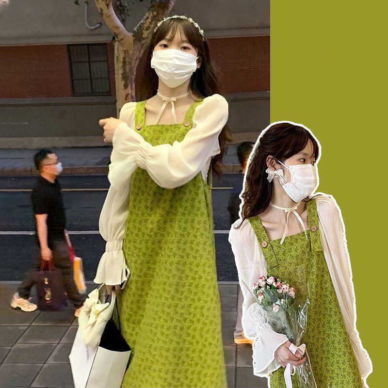 Đầm Dài Hai Dây Cổ Vuông Thời Trang Hàn Quốc Dành Cho Nữ