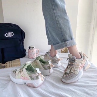 Giày sneaker độn đế Hoa Anh Đào