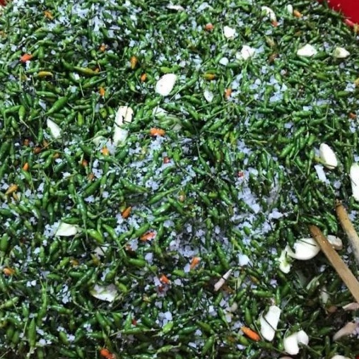 Ớt Xóc Muối Hũ 2 Lít