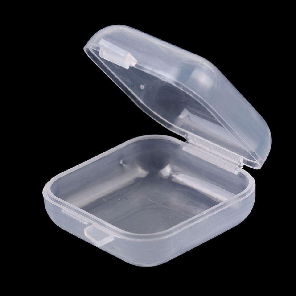[crownfamily1] 20 Hộp Nhựa Vuông Nhỏ Trong Suốt Đựng Trang Sức