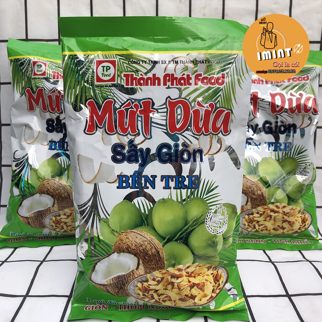 Dừa Khô Sấy Giòn Thành Phát Food (gói 200g)