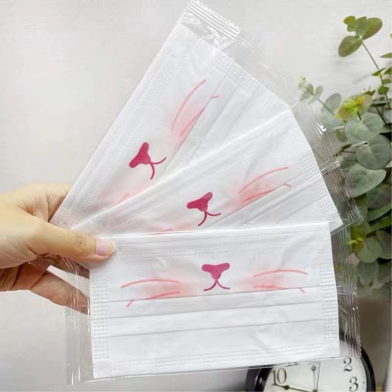 Bộ 50 Mặt Nạ Họa Tiết Hoạt Hình Dễ Thương Cho Nữ
