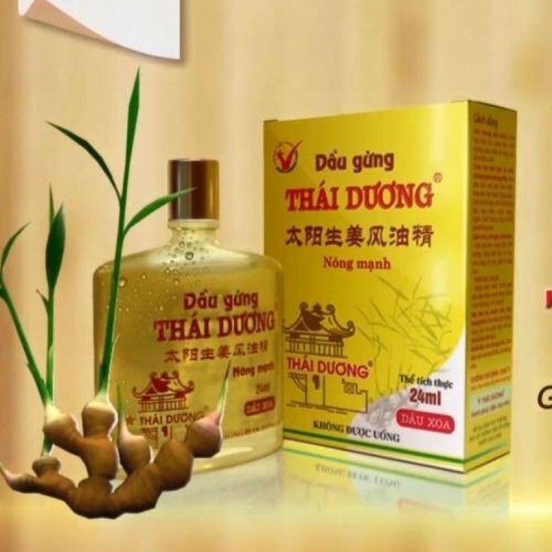 Dầu Phong Thấp Gừng Thái Dương - Thông kinh hoạt lạc 6ml - 24ml