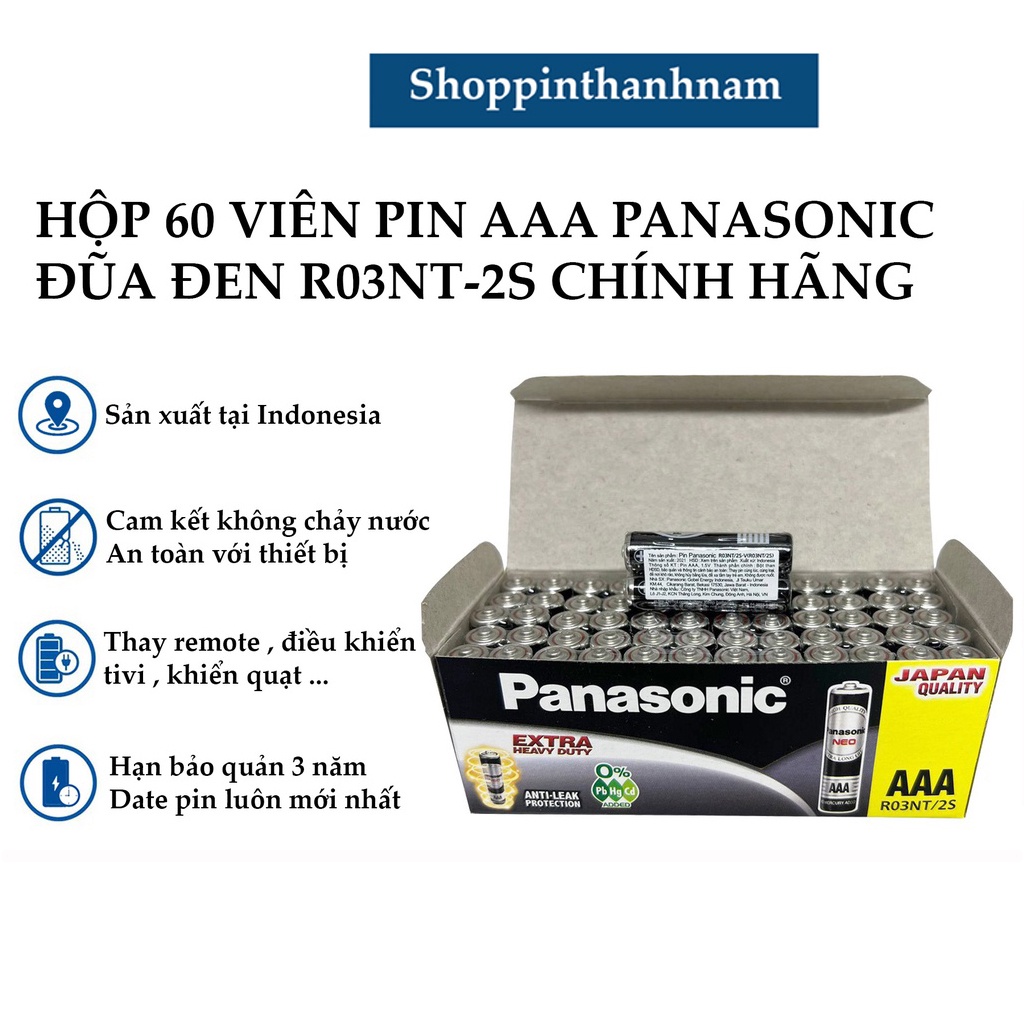 Pin AAA Panasonic R03NT2S đũa thay điều khiển các loại