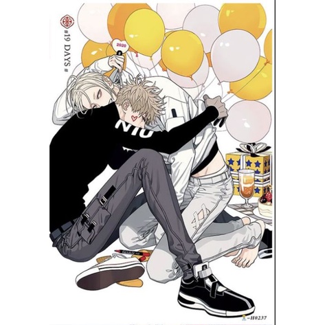 Bộ 8 tấm poster hd in hình anime spot goods 19 days