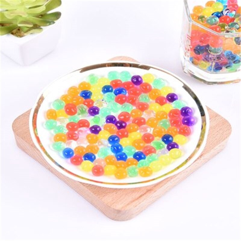 Set 50 Hạt Pha Lê Hydrogel Trong Suốt Nhiều Màu Sắc Dùng Làm Đồ Chơi Cho Bé