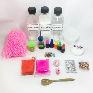 Bộ kit làm slime full đồ