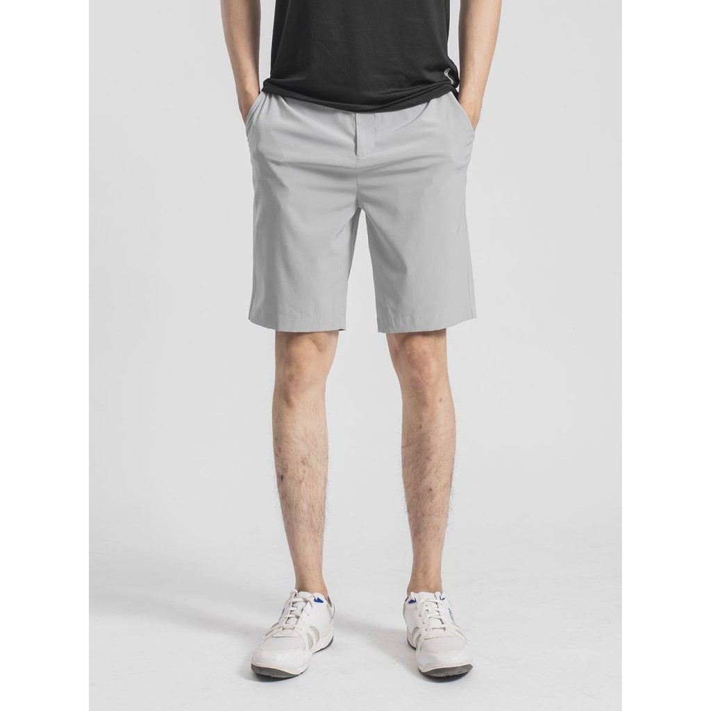 Quần short gió nam thể thao ARISTINO cạp một nửa chun, có khuy khóa kéo tiện lợi aso021s9- reguler