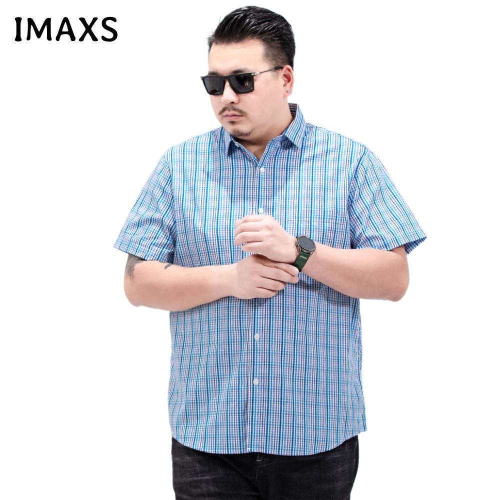 Áo Sơ Mi Nam Oversize Tay Ngắn Kẻ Sọc Caro Nhiều Màu Sắc 60-175KG