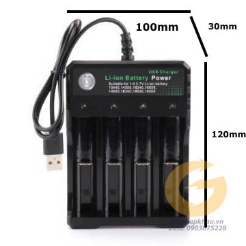 [S6] Sạc 4 cell pin 18650, 26650 Bmax Loại tốt 3.7v 4.2v thông minh, an toàn tự ngắt khi đầy