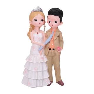 Mô Hình Búp Bê Cô Dâu Chú Rể Bằng Nhựa Resin Trang Trí Nhà Cửa