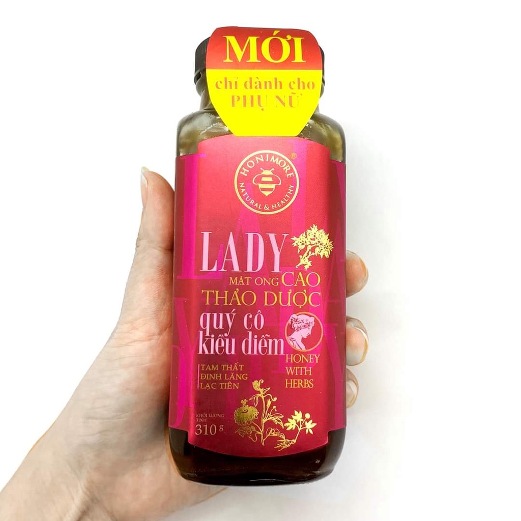 Mua 2 tặng 1: Mật ong rừng cao thảo dược Lady Honimore 310g - giúp ngủ sâu, ngủ ngon, da căng tràn rạng ngời