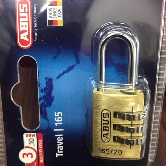 Khoá số mini - Khoá đồng du lịch ABUS 165/20