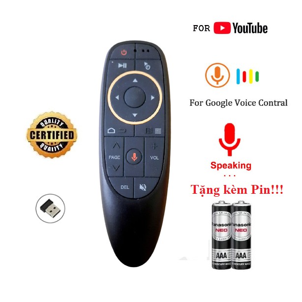 Chuột bay G10 điều khiển giọng nói 1 nút học lệnh- Hàng tốt Full Box 100% Tặng kèm Pin