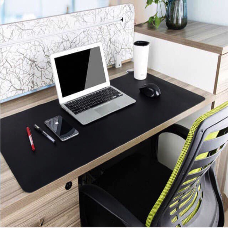 TẤM LÓT CHUỘT, MIẾNG DI CHUỘT 90 X45 CM KIÊM DESKPAD THẢM DA TRẢI BÀN LÀM VIỆC HAI MẶT