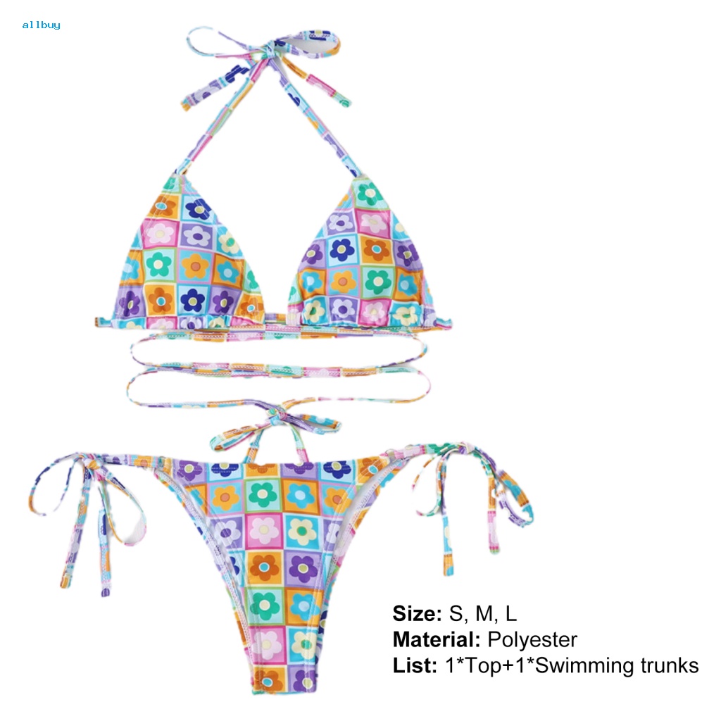 Bộ Bikini 2 Mảnh Họa Tiết Hoa Hướng Dương Cho Nữ