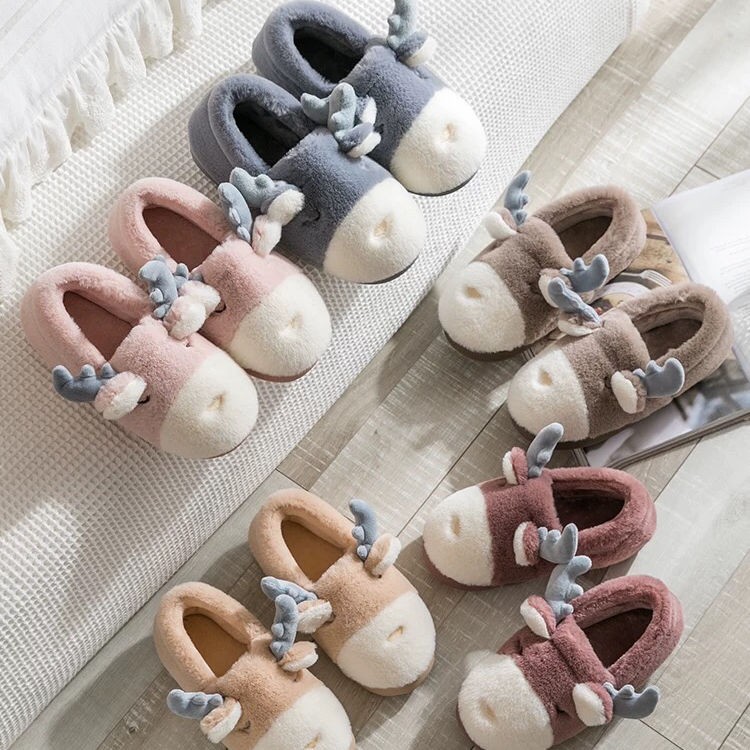 Dép Bông Đi Trong Nhà Hình Thỏ Dễ Thương Cho Cặp Đôi