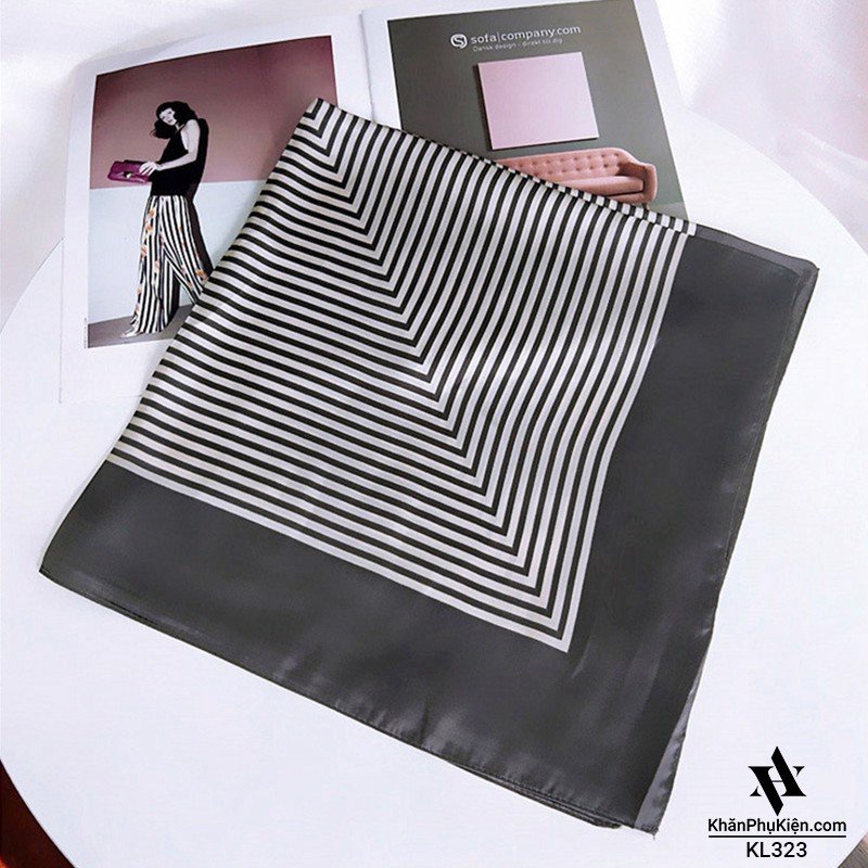 Khăn bandana quấn làm áo Blackpink cao cấp 70 70x70cm turban lụa vuông quàng cổ quấn tóc nữ đẹp