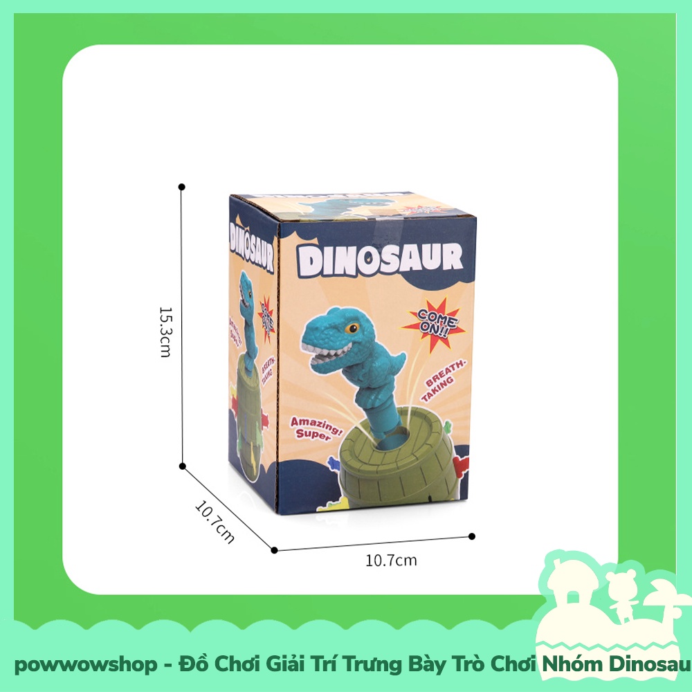 [Sẵn VN - Hỏa Tốc] Đồ Chơi Trưng Bày Giải Trí Khủng Long Ghim Bật Pirate Dinosaur Chơi Hội Nhóm Hay Gia Đình Vui Nhộn