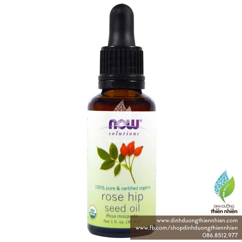 Dầu Nụ Tầm Xuân Hữu Cơ Now Solutions Organic Rosehip Seed Oil, 30ml