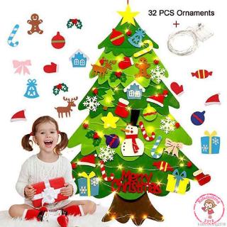 Cây thông noel vải nỉ treo trang trí Giáng sinh