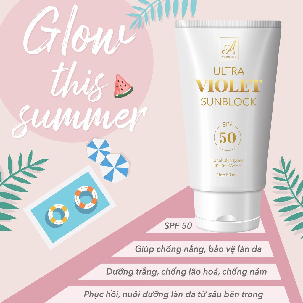 Kem chống nắng dành cho mặt - ULTRA VIOLET SUNBLOCK ACOSMETICS