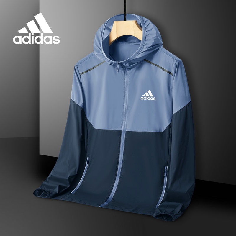 Adidas Áo Khoác Chống Nắng Chống Tia UV / Gió Chất Liệu Mỏng Nhẹ Thời Trang Mùa Hè Cho Nam