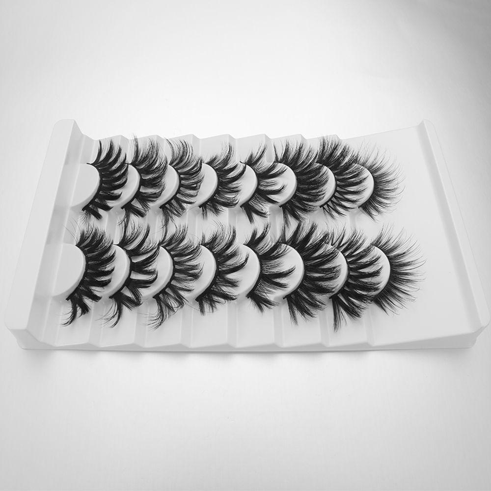 Set 8 Cặp Lông Mi Giả SKONHED Trang Điểm Mắt 3D Tự Nhiên Lâu Trôi