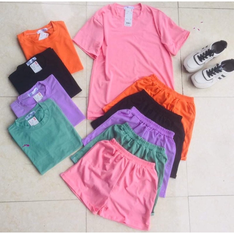 Bộ cotton áo dáng rộng+ quần unisex nhiều màu (có ảnh thật ) | BigBuy360 - bigbuy360.vn