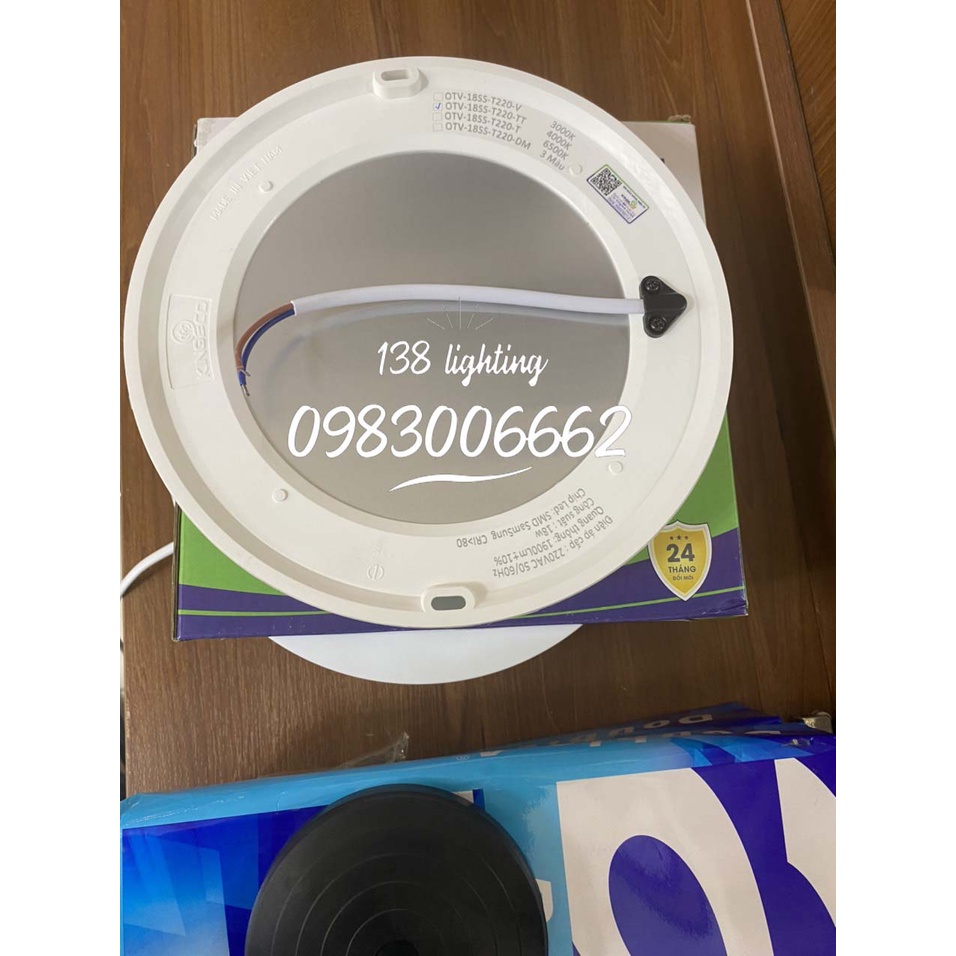 Đèn led ốp trần tràn viền 18w OTV hãng Kingled bảo hành 2 năm
